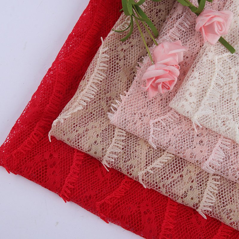 Lace Fabric Dress Wave Polyester for Women's Wear Wholesale Supplier 7